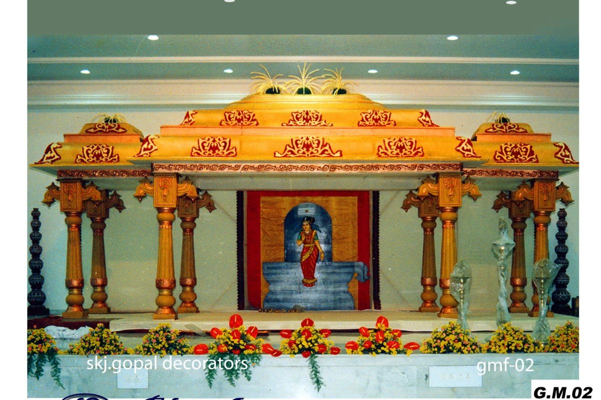 Traditional wedding stage